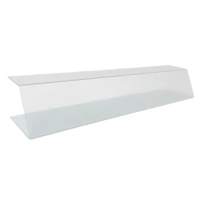 Vitrine de protection alimentaire en U transparente L 100 x P 20 x H 17 cm – PET 4 mm - Vitrines alimentaires