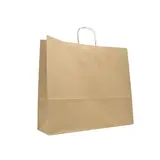 Sac kraft brun poignées torsadées 46 x 14 x 40 cm 110g/m² – Sac papier kraft - Carton de 100