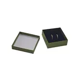 Écrin bijou pour Collier & Chaîne papier kapok vert olive 9 x 9 x 3,5 cm insert coussin - Boite bijoux – Lot de 20 - Boîtes cadeaux fête des mères, Contenants fête des mères