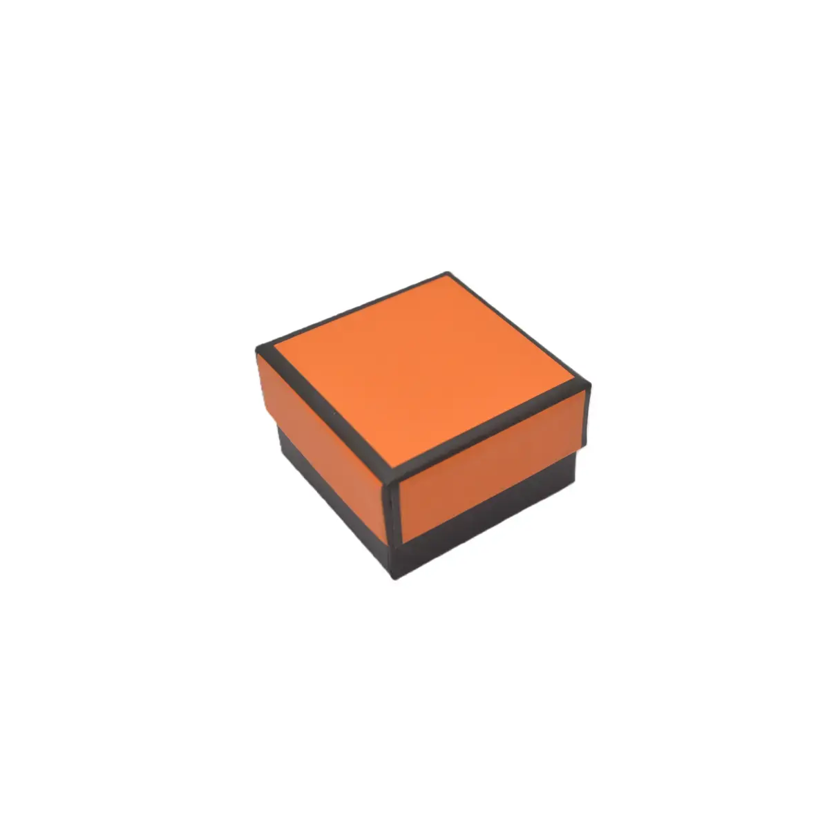 Boîte à bijoux carton 5 x 5 x 3 cm orange liseré noir – écrin bijoux carton – Lot de 20 - Écrins à bijoux, Coffrets à bijoux