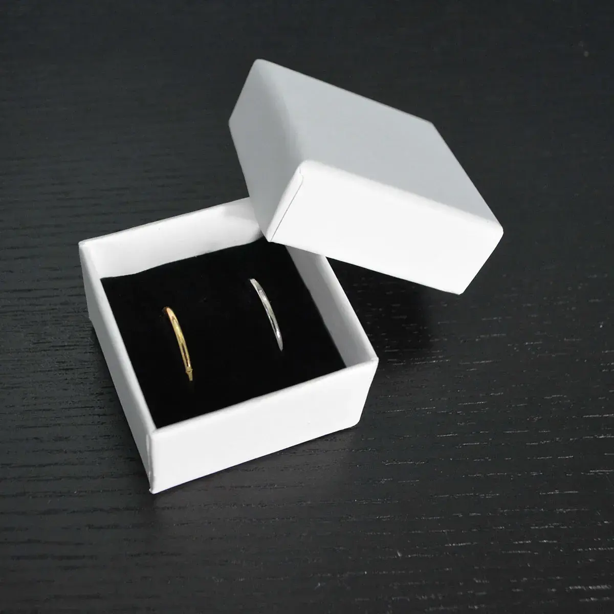Boîte à bijoux carton 5 x 5 x 3 cm blanc – écrin bijoux carton – Lot de 20 - Écrins à bijoux, Coffrets à bijoux-2