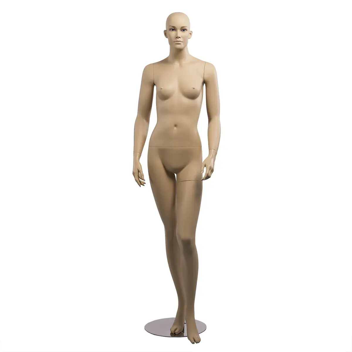 Mannequin femme sans perruque H 182 cm Fibre de verre - Chair - Mannequins femmes