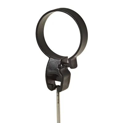 Cintre antivol noir plastique avec barre et crochets 42 cm - Cintre professionnel - Lot de 50 - Cintres plastique-2