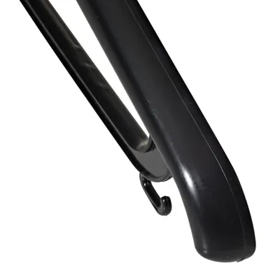 Cintre antivol noir plastique avec barre et crochets 42 cm - Cintre professionnel - Lot de 50 - Cintres plastique-3
