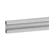 Profil aluminium - Insert aluminium pour panneau rainuré L 59,5 cm gris finition brut - Ligne Crémawall