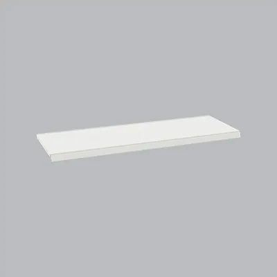 Tablette tôle monobloc - Ligne Store blanc pas de 25 mm