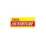 Affiche promo ouverture Prix Ouverture 68 × 28 cm rouge / jaune - Affiches Soldes, Panneau soldes