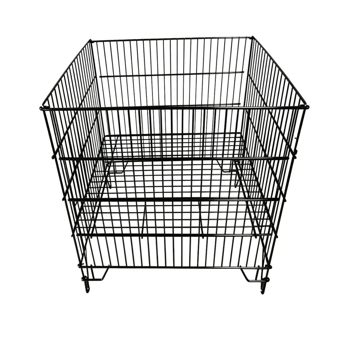 Bac soldeur fil noir pliable 60 x 40 x 79 cm - Bac de fouille - Table de fouille - Bacs soldeurs, Bacs de fouille