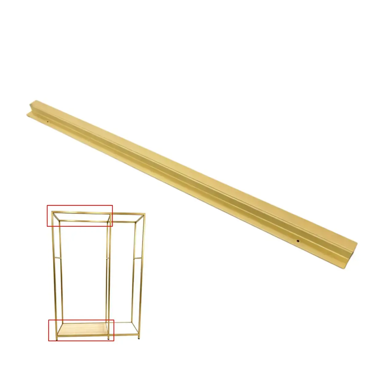 Entretoise Square doré – L 97,8 cm - Ligne Square 25 or