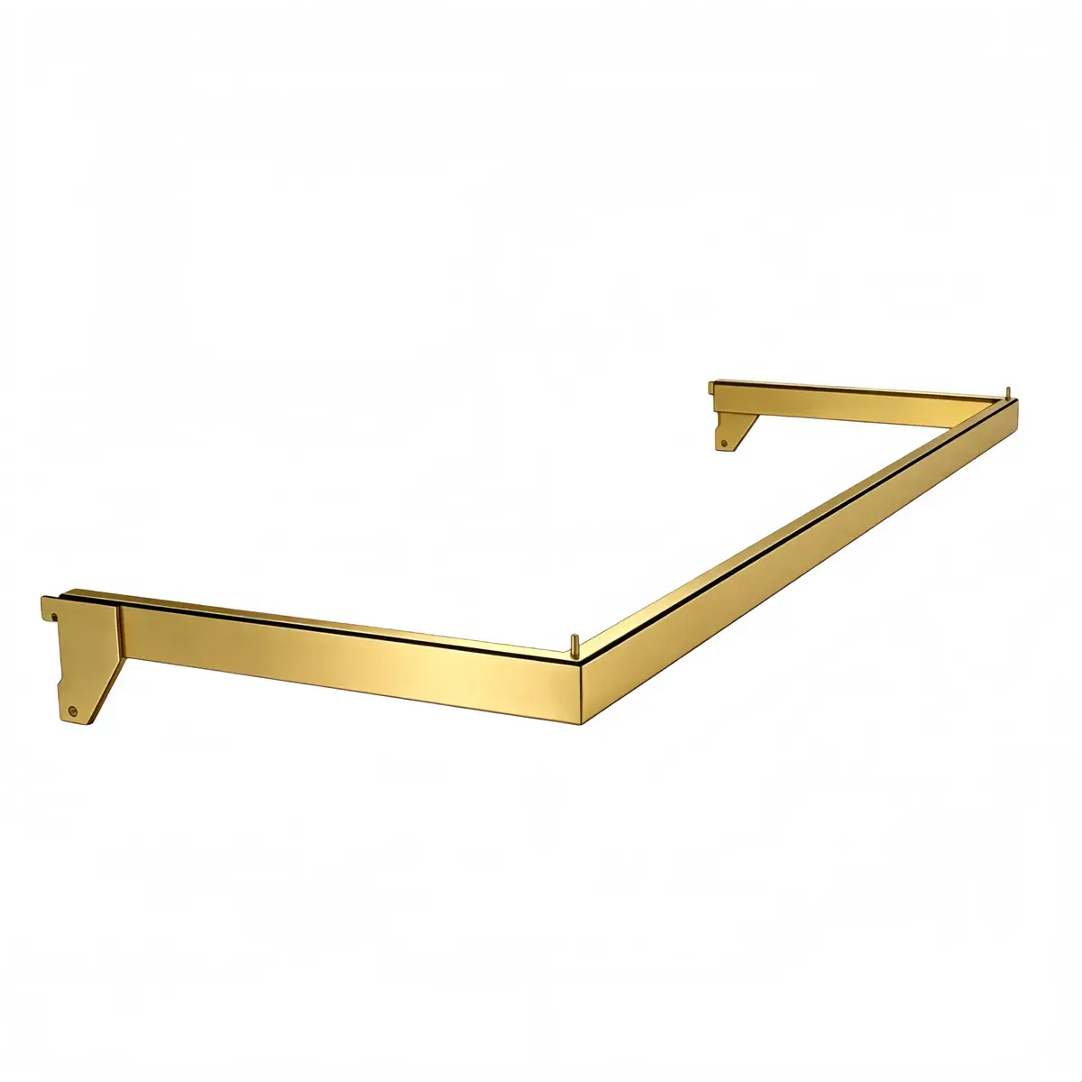 Barre de penderie doré – L 60 x P 24 cm - Ligne Square 25 or