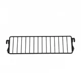 Séparateur grille pour tablette métallique 37 x 9,5 cm - Séparateur rayonnage - Diviseur grille - Noir - Ligne Store noir pas de 25 mm