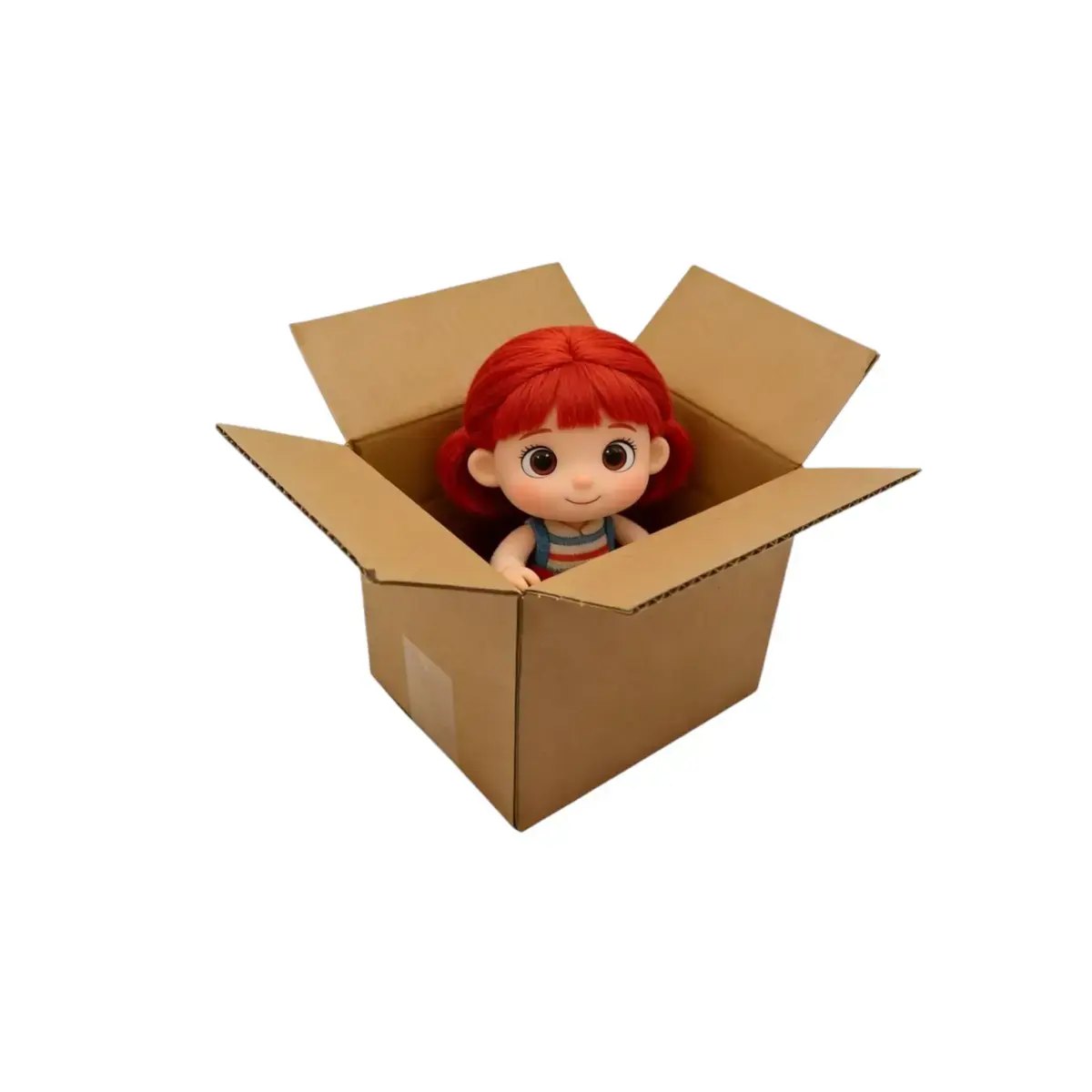 Caisse carton - Caisse américaine carton hauteur variable - carton simple cannelure 20 x 15 x 10/15 cm – Lot de 10 - Caisses américaines cartons-2