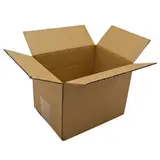 Caisse carton - Caisse américaine carton hauteur variable - carton simple cannelure 30 x 20 x 10/20 cm – Lot de 10 - Caisses américaines cartons