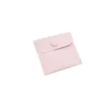 Pochette bijoux suédine avec pression 6,5 x 6,5 cm – Sachet Bijoux - Rose - Paquet de 20 - Pochettes bijoux, Support bijoux