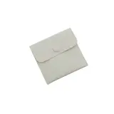 Pochette bijoux suédine avec pression 6,5 x 6,5 cm – Sachet Bijoux - Beige - Paquet de 20 - Pochettes bijoux, Support bijoux