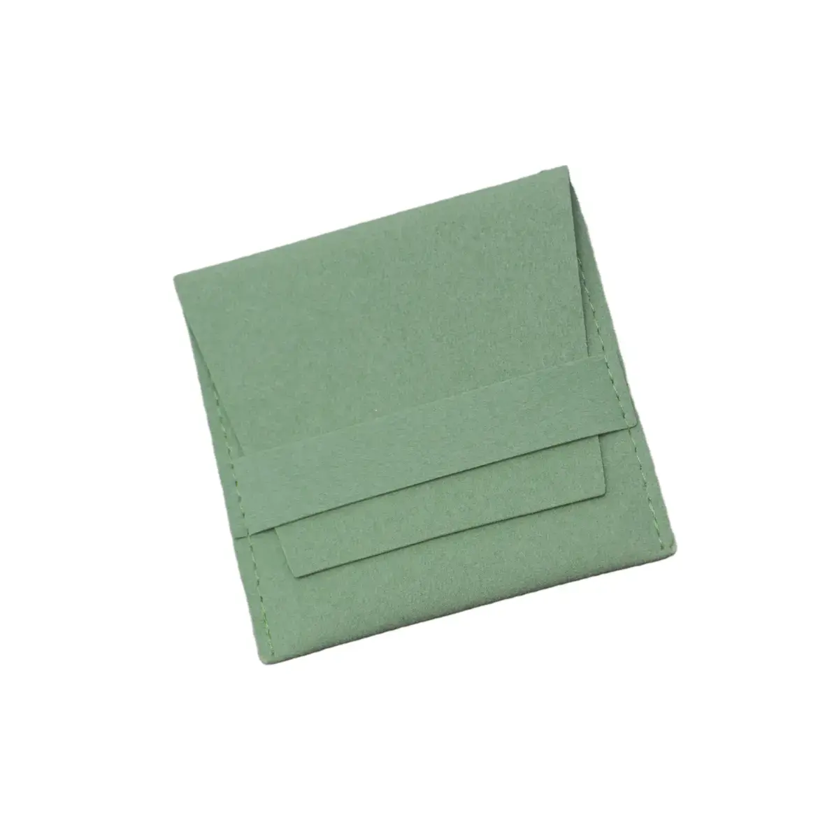 Pochette bijoux suédine 8 x 8 cm – Sachet bijoux à rabat – Vert - Paquet de 20 - Pochettes bijoux, Support bijoux