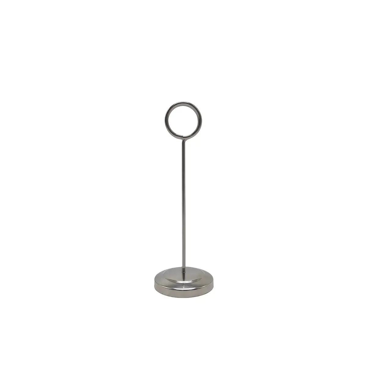 Porte-étiquette inox ø 5 x H 15 cm – Support numéro de table - Porte numéro de table - Lot de 5 - Porte-affiches à poser
