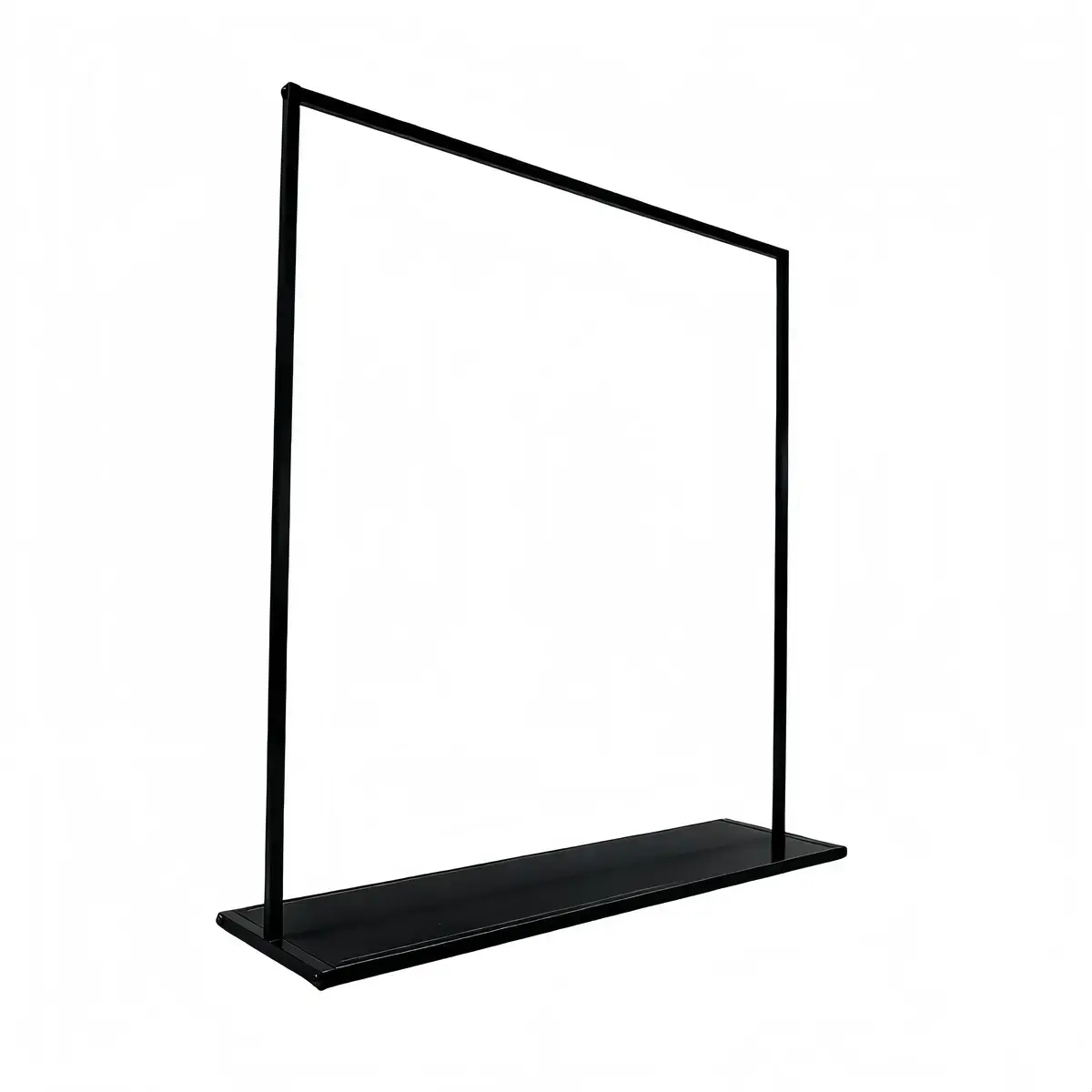 Portant vêtement droit fixe noir avec étagère L.120 x P.40 x H.160 cm - Portants à vêtements droits