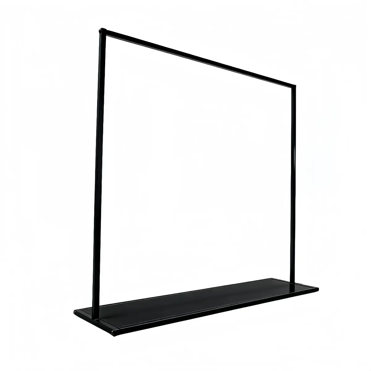 Portant vêtement droit fixe noir avec étagère L.150 x P.40 x H.160 cm - Portants à vêtements droits