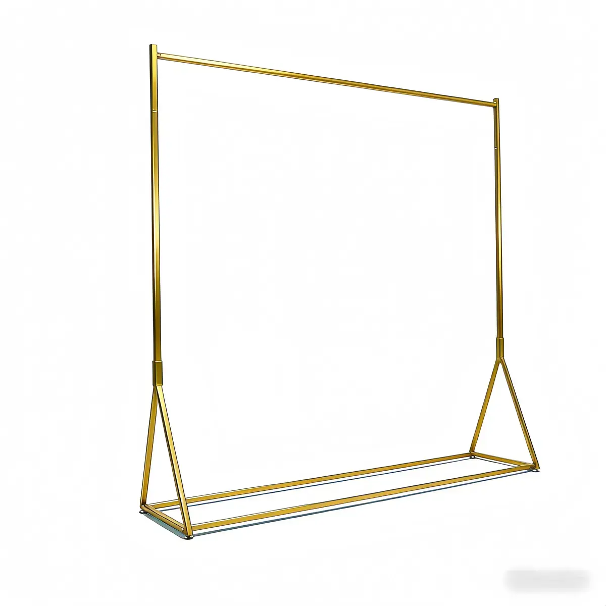 Portant vêtement droit fixe doré L.150 x P.40 x H.160 cm - Portants à vêtements droits