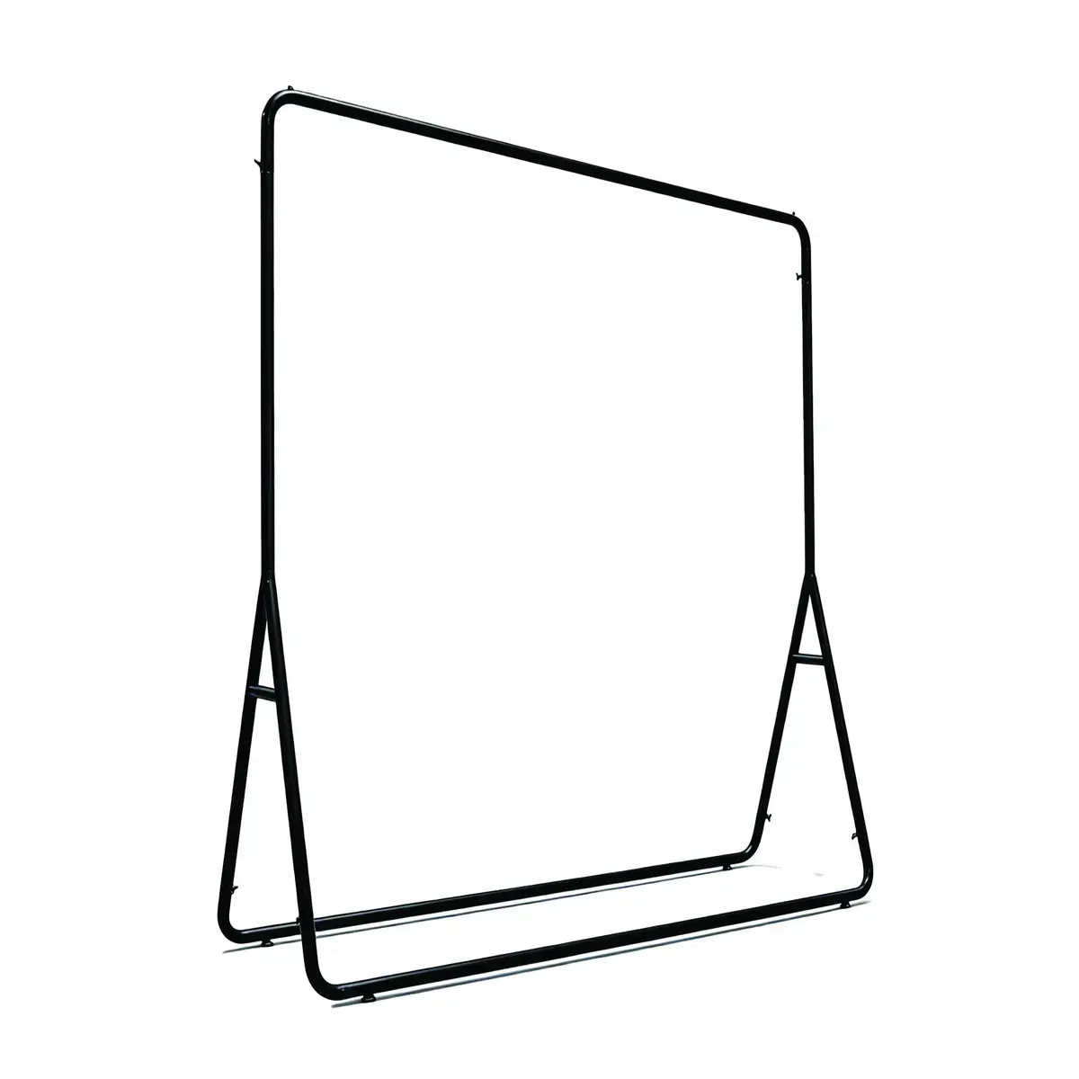 Portant vêtement droit minimaliste fixe noir – L 120 x P 40 x H 160 cm - Portants à vêtements droits