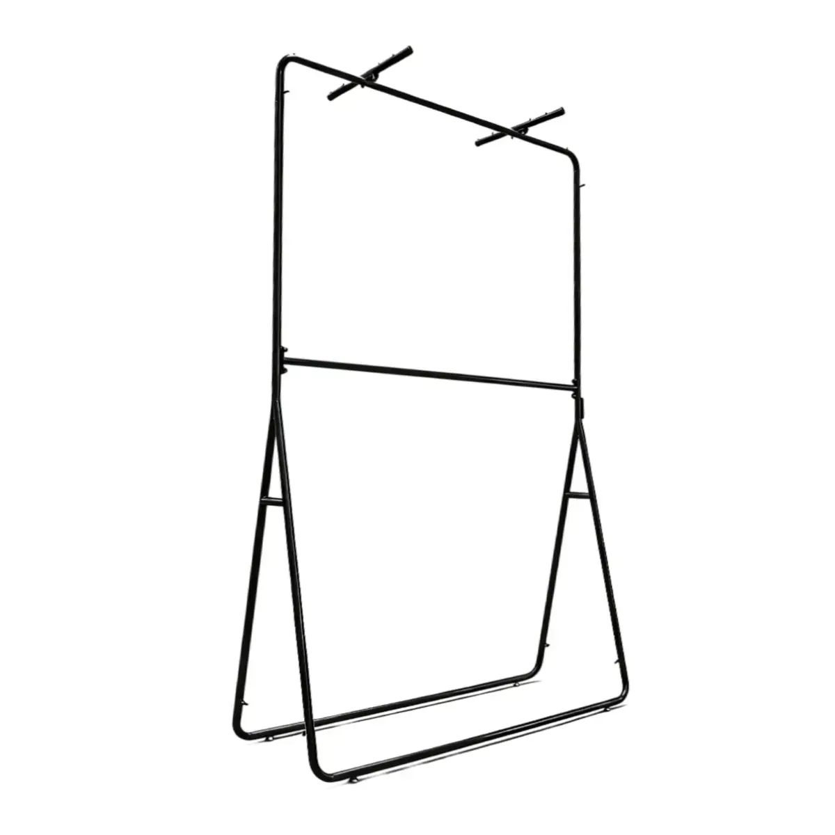 Portant moderne double barre noir L.120 x P.40 x H.200 cm - Portants à vêtements droits