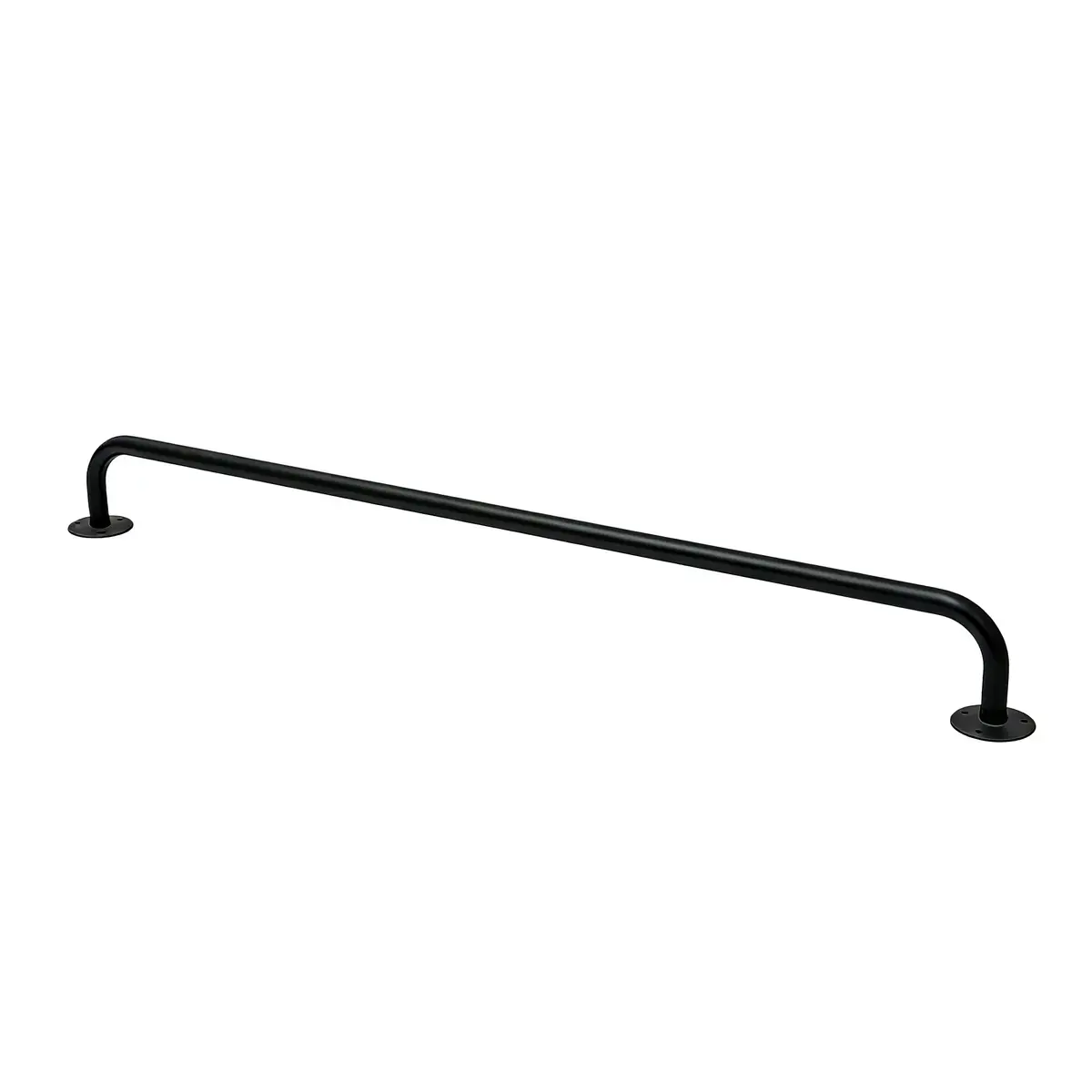 Barre penderie déportée murale noire L.100 x P.12 cm - Ligne Square 25 or