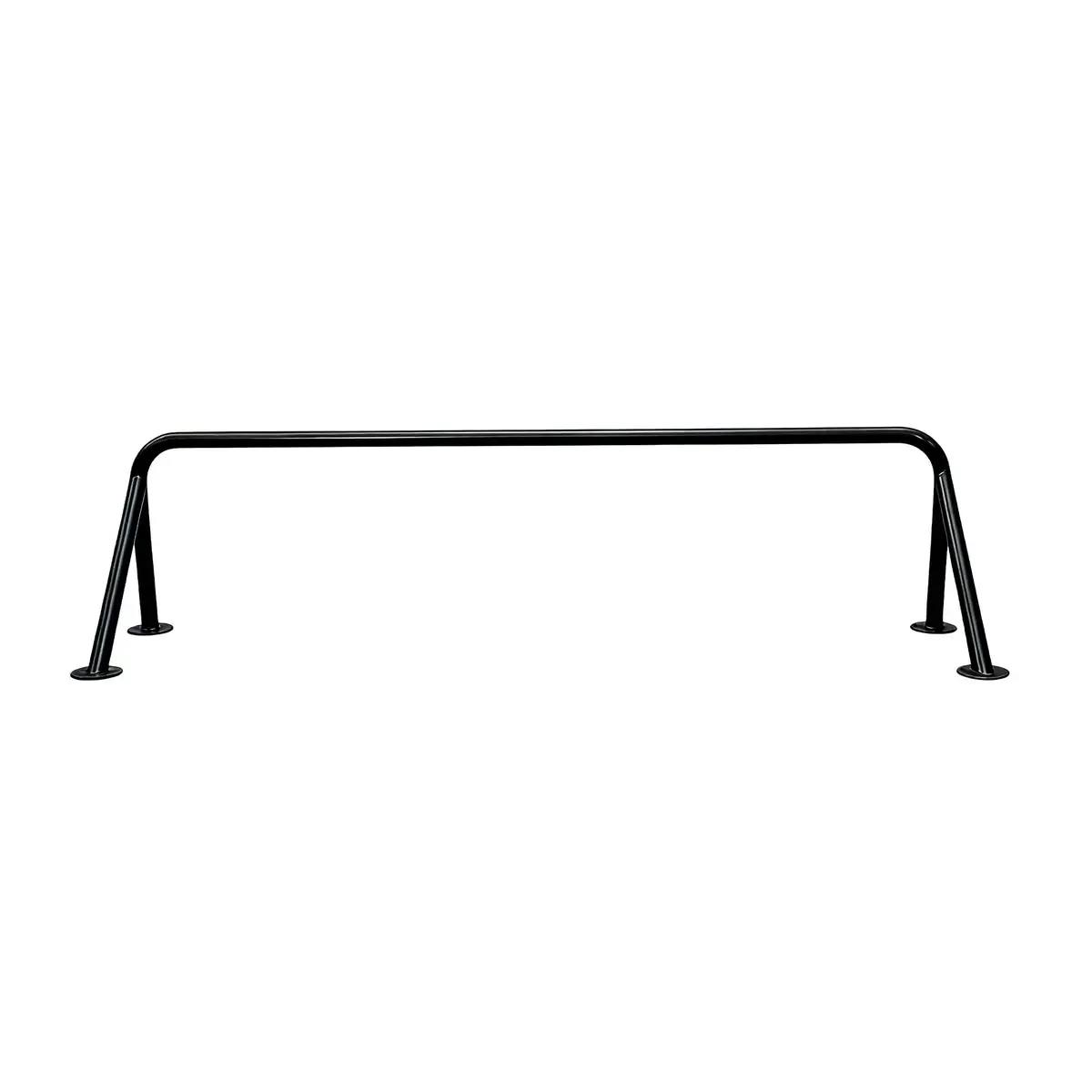 Barre penderie déportée 4 fixations murales noire L.100 x P.28 cm - Accessoires muraux