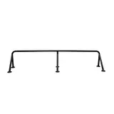 Barre penderie déportée 6 fixations murales noire L.150 x P.28 cm - Accessoires muraux