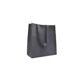 Sac polypropylène non tissé avec pression 22,5 x 10 x 25 cm - Sac cabas polypropylène – Noir - Paquet de 20 - Sacs non tissés, Sacs polypropylène