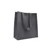 Sac polypropylène non tissé avec pression 27,5 x 10 x 29,5 cm - Sac cabas polypropylène – Noir - Paquet de 20 - Sacs non tissés, Sacs polypropylène