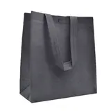 Sac polypropylène non tissé avec pression 32,5 x 10 x 33,5 cm - Sac cabas polypropylène – Noir - Paquet de 20 - Sacs non tissés, Sacs polypropylène