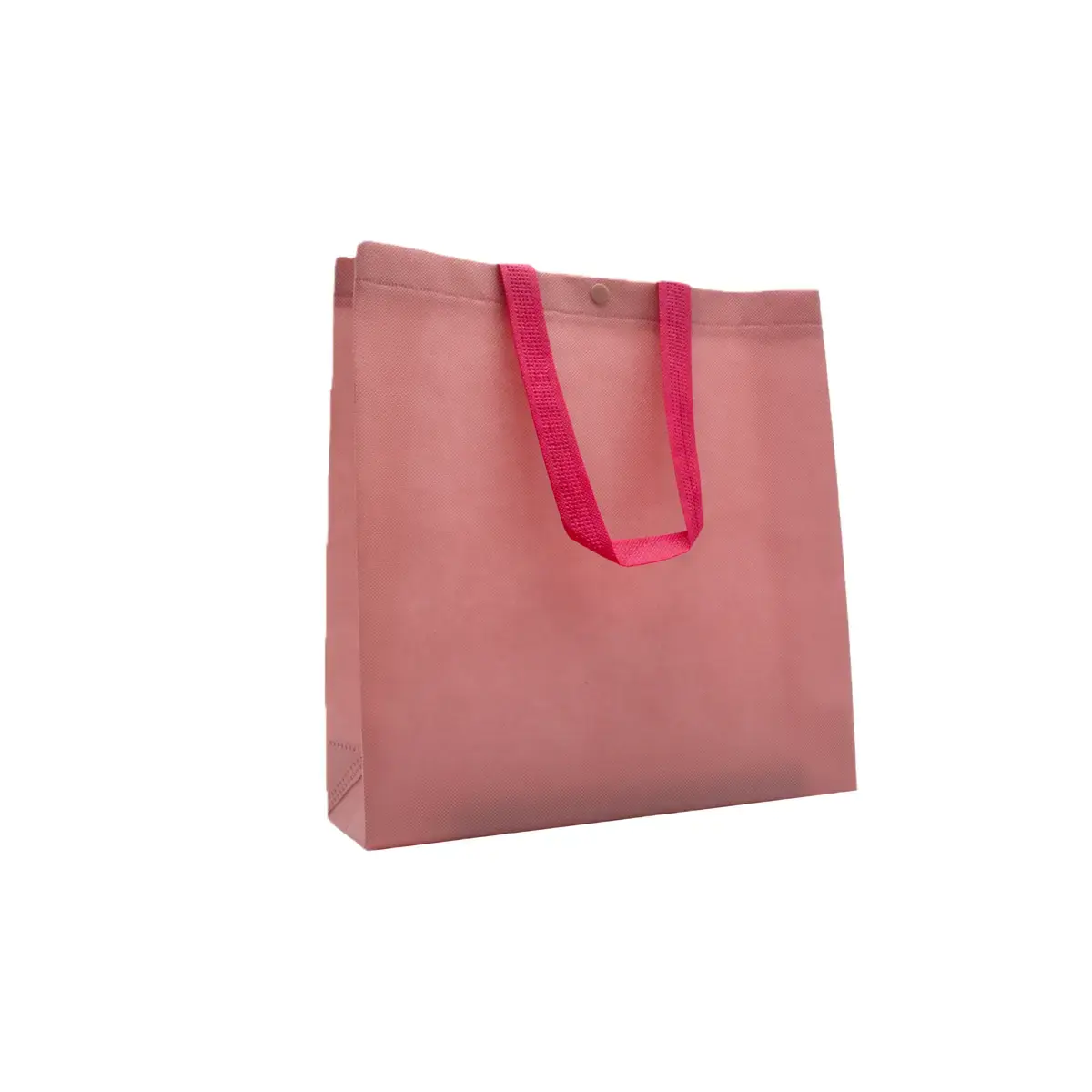 Sac polypropylène non tissé avec pression 27,5 x 10 x 29,5 cm - Sac cabas polypropylène – Rose - Paquet de 20 - Sacs non tissés, Sacs polypropylène