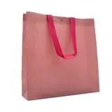 Sac polypropylène non tissé avec pression 32,5 x 10 x 33,5 cm - Sac cabas polypropylène – Rose - Paquet de 20 - Sacs non tissés, Sacs polypropylène