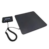 Balance postale numérique noire – Pèse-colis 200 kg plateau 27,7 x 27,7 cm - Pèses colis et pèses lettres