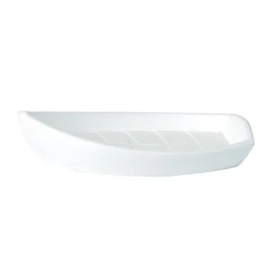 Plateau pour fruits de mer 2 - 3 parts forme bateau 42,9 x 24,6 x 10,2 cm - Lot de 50 - Plateaux à fruits de mer