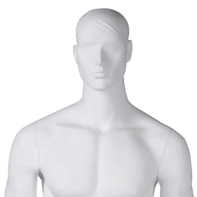 Mannequin homme, tête et cheveux sculptés, bras le long du corps - Mannequins hommes-2