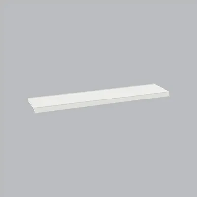 Tablette tôle monobloc - Ligne Store blanc pas de 25 mm