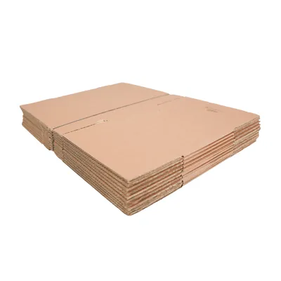 Caisse carton - Caisse américaine carton hauteur variable - carton simple cannelure 40 x 30 x 10/20 cm – Lot de 10 - Caisses américaines cartons-2