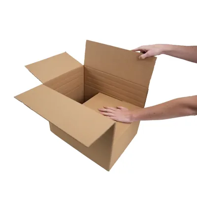 Caisse carton - Caisse américaine carton hauteur variable - carton double cannelure 80 x 40 x 30/40 cm – Lot de 10 - Caisses américaines cartons-7