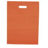 Sac plastique poignées découpées renforcées PEBD 55µ 50 x 50 x 5 cm - Orange - Lot de 100 - Sacs plastique unis, poignées découpées