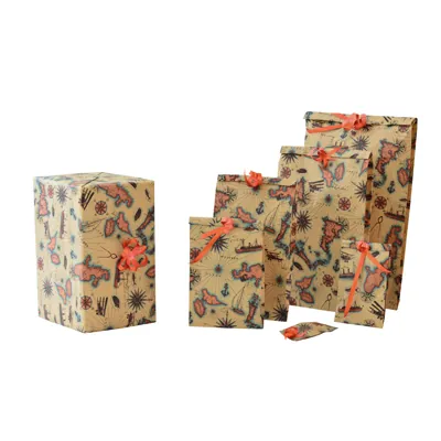 Pochettes cadeaux Transat - 25 + 7 x 41 cm - Pochettes cadeaux à motifs-4