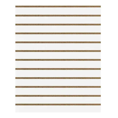 Panneau rainuré Blanc craie, entraxe 10 cm - Fonds rainurés Ligne Store
