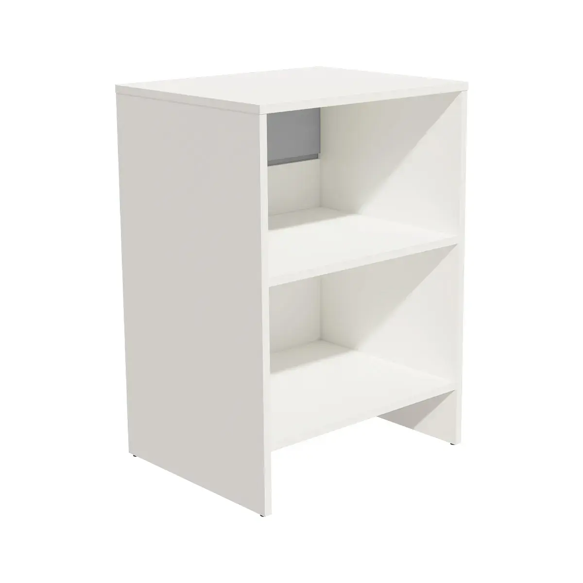 Comptoir d'accueil blanc / gris mélaminé 62,5 x 51 x 88 cm - Comptoirs Easy-2