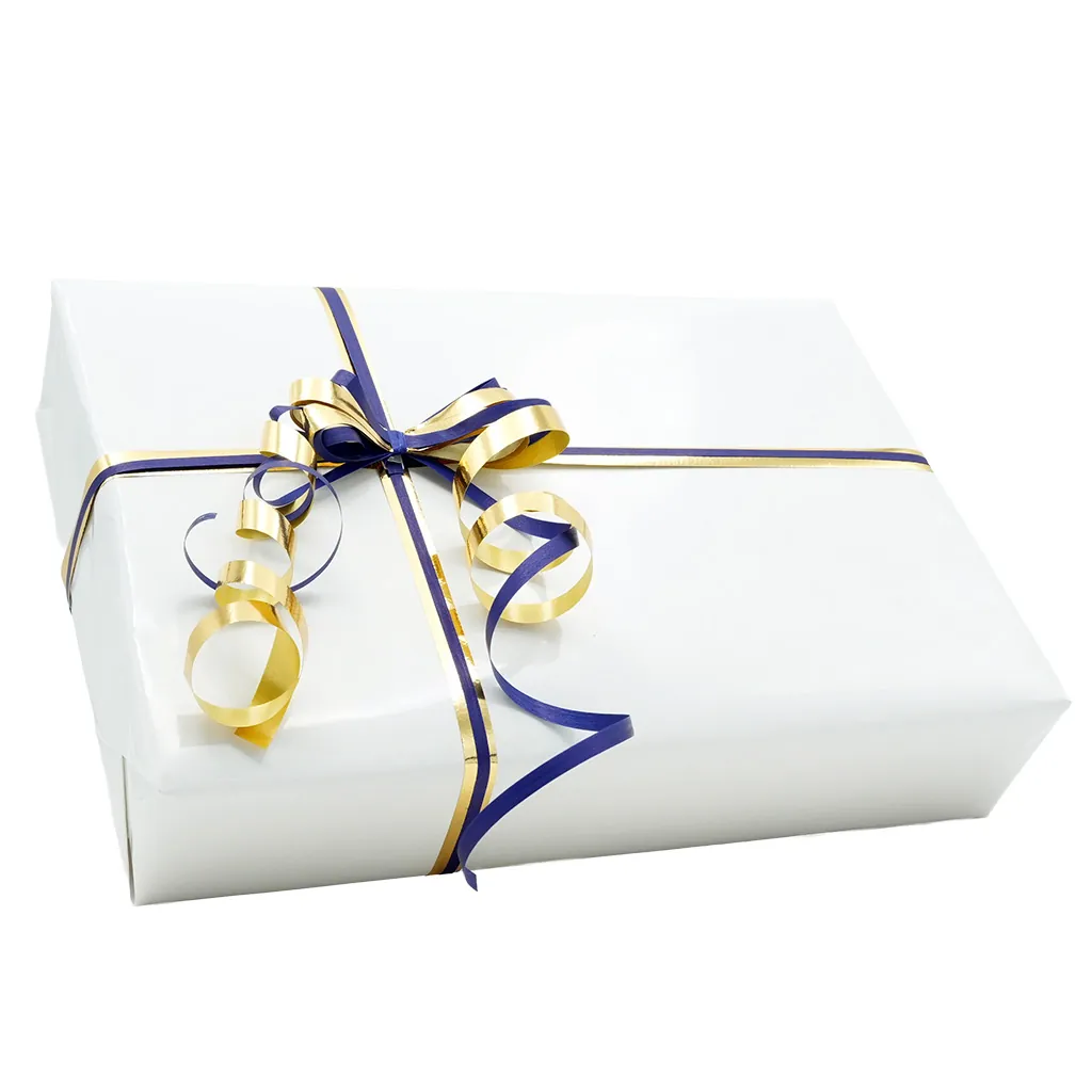 Papier cadeau couché blanc 70 cm x 100 m 80 g/m² - Papiers cadeaux unis-2