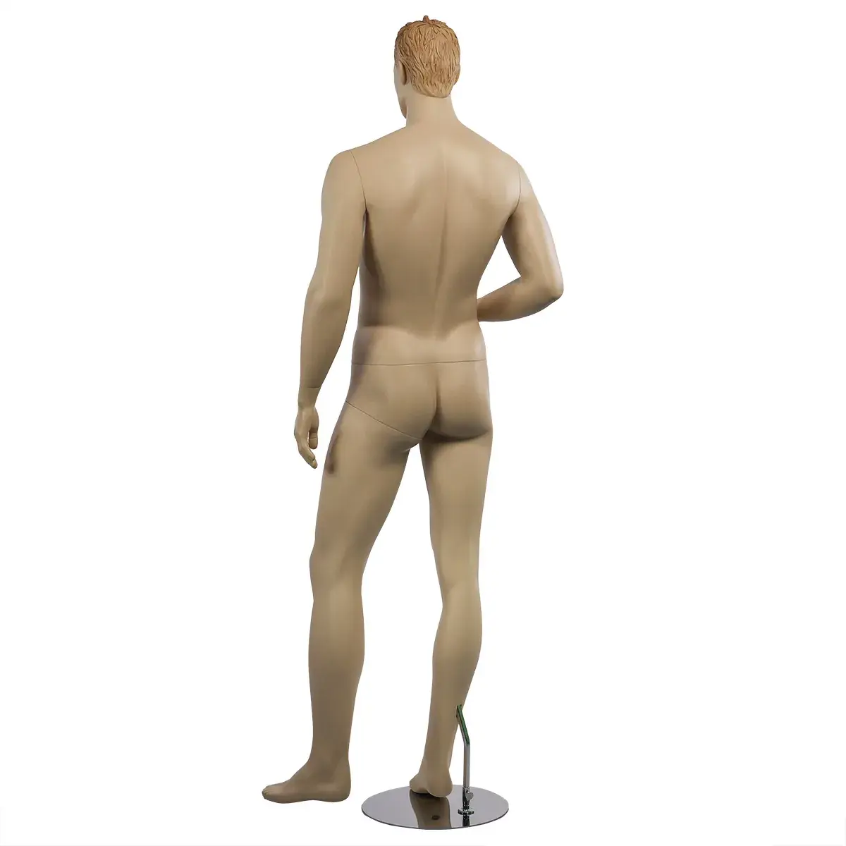 Mannequin homme cheveux sculptés roux H 186 cm Fibre de verre - Chair - Mannequins cheveux sculptés-3