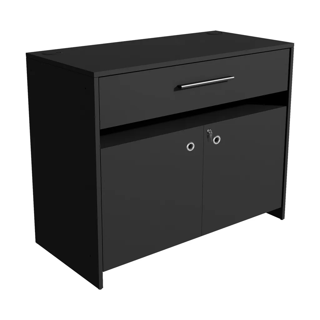Portes Soft Black + Serrure pour réf. 38784 - Comptoirs Boutique-2