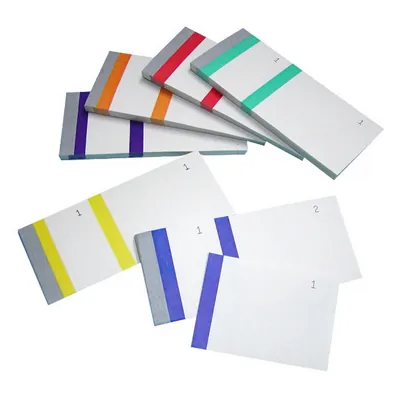 Bloc vendeur 100 feuillets numérotés 13,5 x 6 cm coloris assortis - Lot de 10 - Carnets à souche, Blocs vendeurs