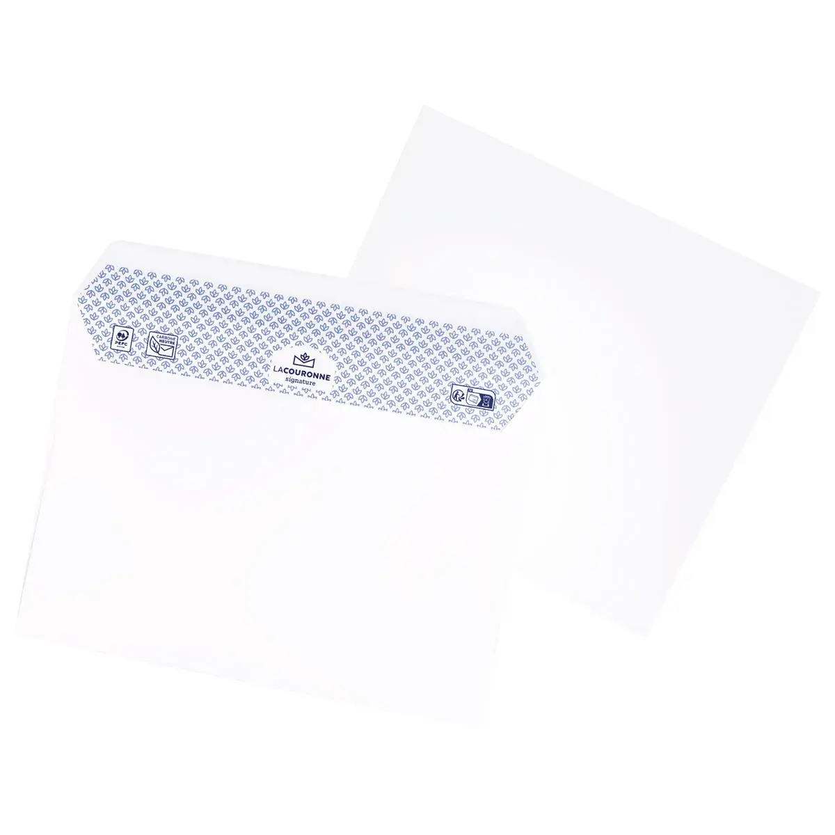 Enveloppe C5 blanche sans fenêtre La Couronne Signature 162 x 229 mm 90g – Boîte de 200 - Enveloppes blanches, Enveloppes kraft