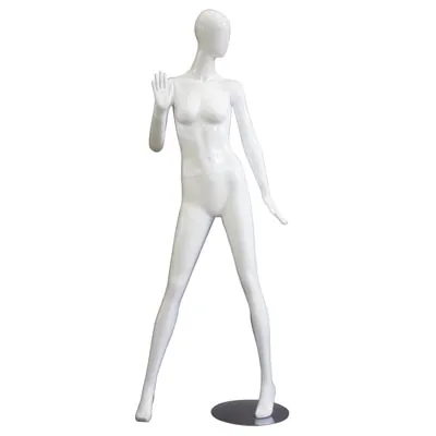 Mannequin femme, finition laquée, bras droit plié - Mannequins abstraits